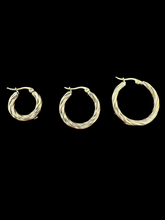 3 sizes of Small Hoop Earrings