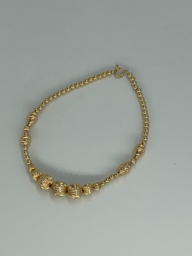 Gold Beaded Anklet